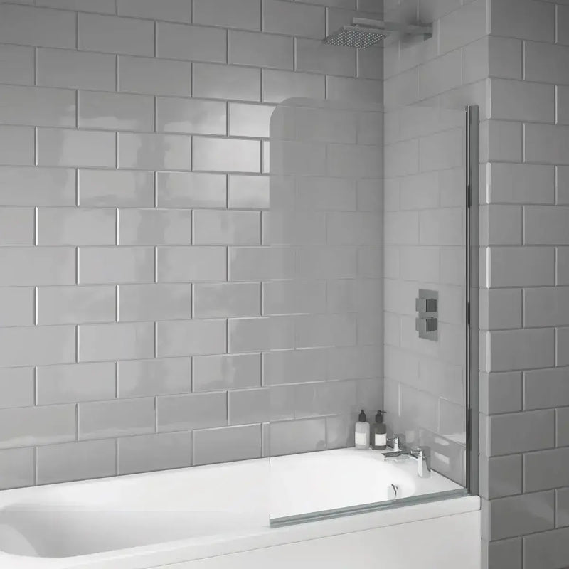 Star Buy Merit Bath with Plain Bath Screen and Roma Mixer Shower Set