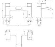 Star Buy Merit Full Bathroom Pack with Basin, Toilet, Taps and Wastes