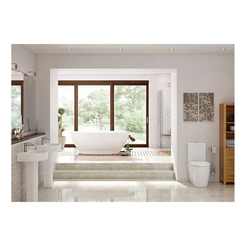 Star Buy Merit Full Bathroom Pack with Basin Unit, Toilet, Taps and Bath Wastes