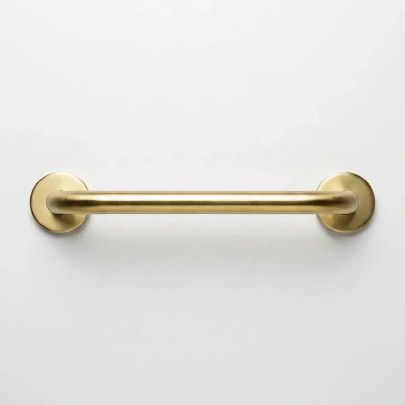 Straight 34cm Grab Rail, Brushed Brass