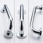 Straight 34cm Grab Rail, Chrome