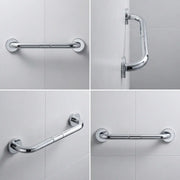 Straight 34cm Grab Rail, Chrome