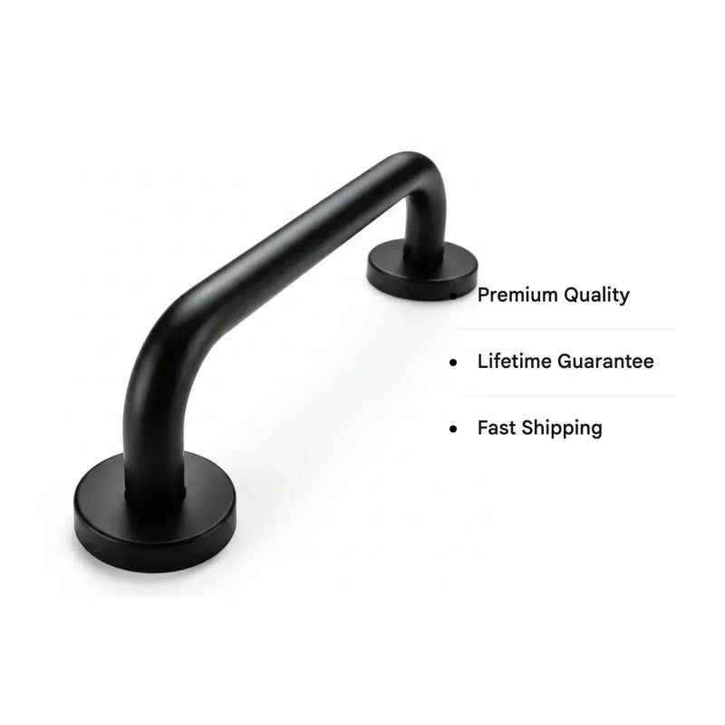 Straight 34cm Grab Rail, Matt Black