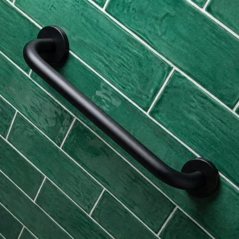 Straight 64cm Grab Rail, Matt Black
