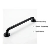 Straight 64cm Grab Rail, Matt Black