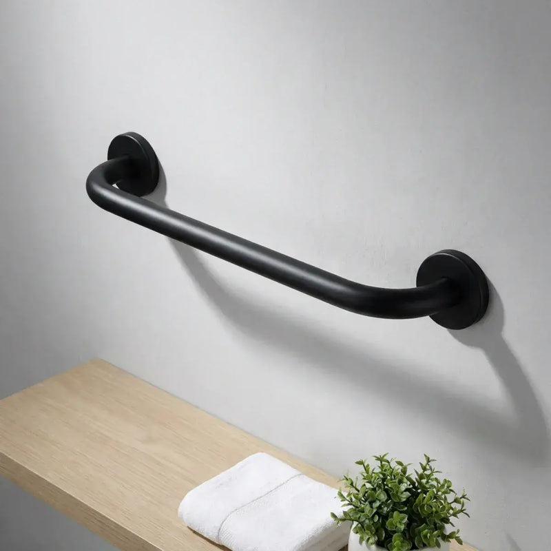 Straight 64cm Grab Rail, Matt Black