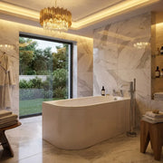 Swept Back To Wall Corner Bath, 1500mm x 725mm, Left or Right Handed, Optional Front Panel - Yes