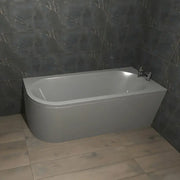 Swept Bath To Wall Corner Bath, 1700mm x 725mm, Left or Right Handed - Yes