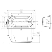 Swept Wall Corner Bath Pack with Standing Basin, Toilet and Taps