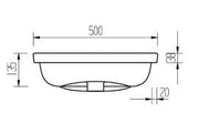 Tengri 500 x 390mm Semi Recessed Basin