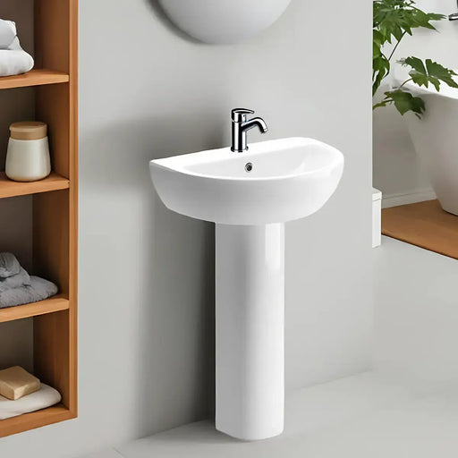 Tengri 550mm Basin With Full Pedestal