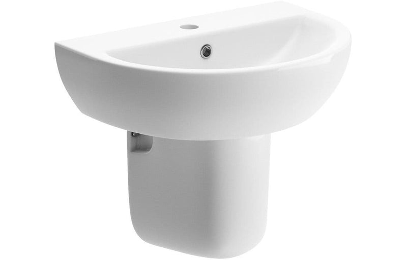 Tengri 550mm Basin With Semi Pedestal