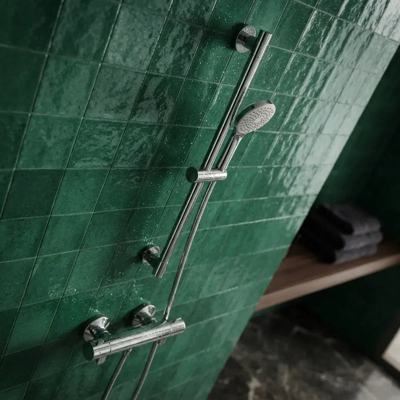 TMV3 Thermostatic Cool Bar Safety Shower with Easy-Use Paddle Levers & Single Handset