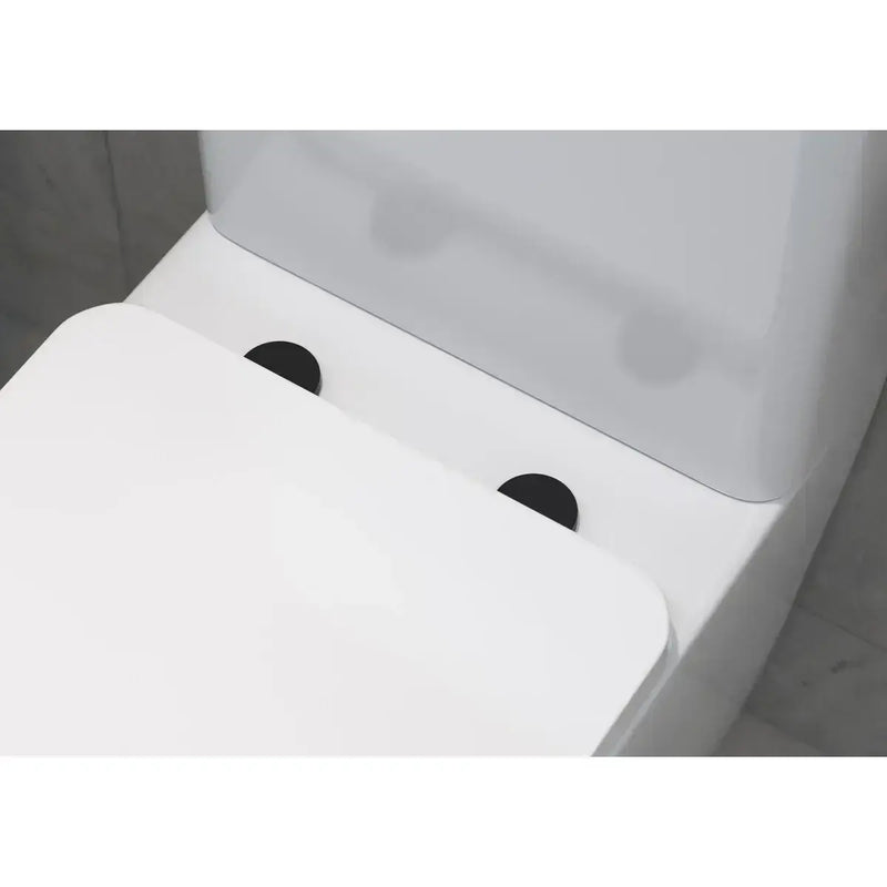 Toilet Seat Cover Caps - Matt Black