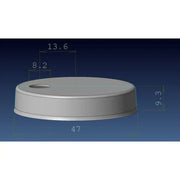 Toilet Seat Cover Caps - Matt Black