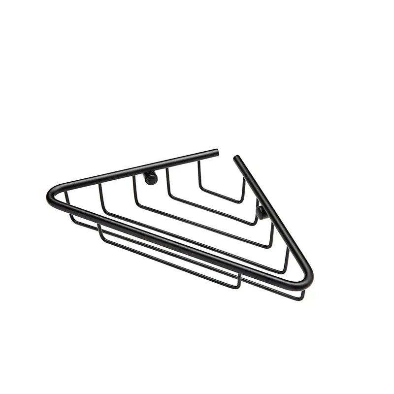 Triangle 1-Tier Corner Shower Caddy - Black