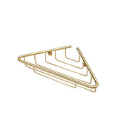 Triangle 1-Tier Corner Shower Caddy - Brushed Brass