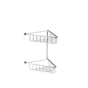 Triangle 2-Tier Corner Shower Caddy - Chrome