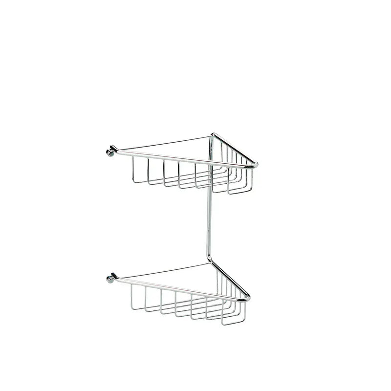 Triangle 2-Tier Corner Shower Caddy - Chrome