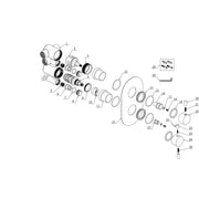 Two Outlet Shower Valve - Brushed Brass
