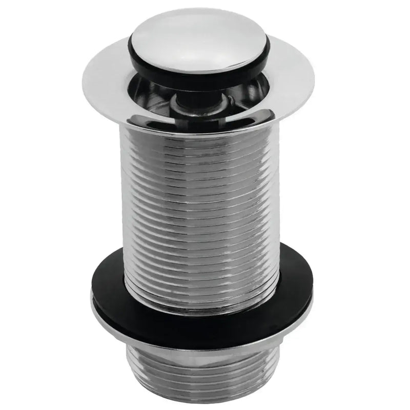 Unslotted Round Basin Waste - Chrome