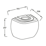 Urinal Auto Cistern - White - Various Sizes