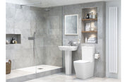 Vegar 600mm Basin With Full or Semi Pedestal - Full Pedestal