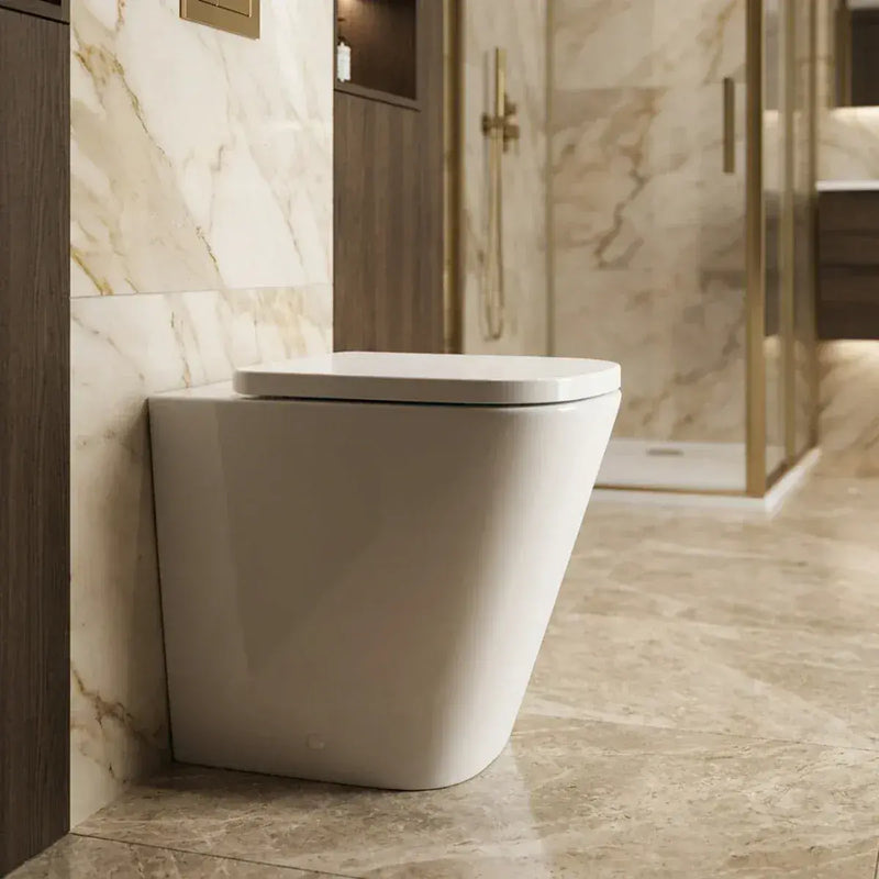 Vegar Rimless Back To Wall Short Projection Toilet and Soft Close Seat
