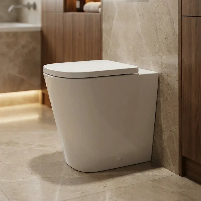 Vegar Rimless Back To Wall Short Projection Toilet and Soft Close Seat