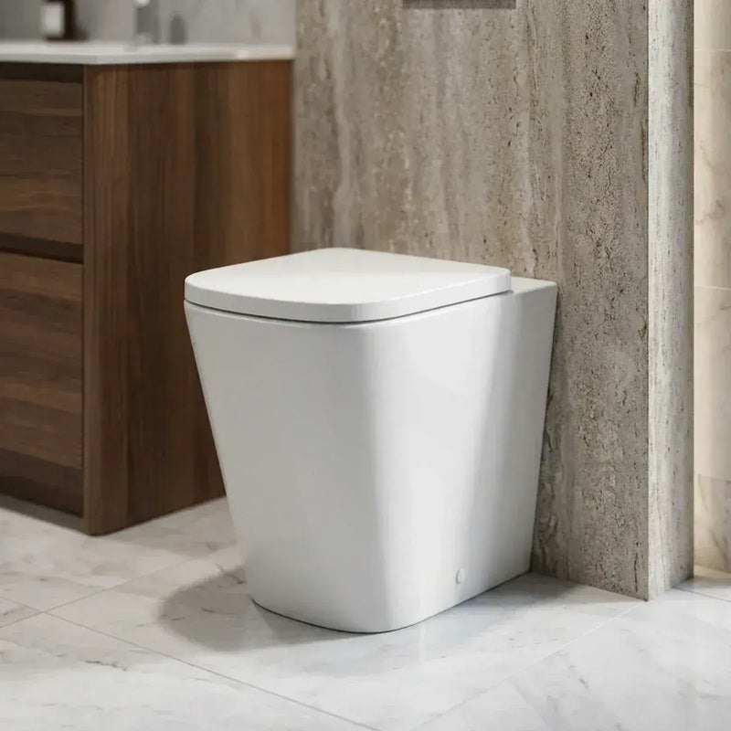Vegar Rimless Back To Wall Short Projection Toilet and Soft Close Seat