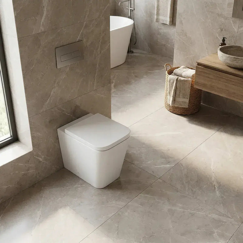 Vegar Rimless Back To Wall Toilet, Rimless, Comfort Height