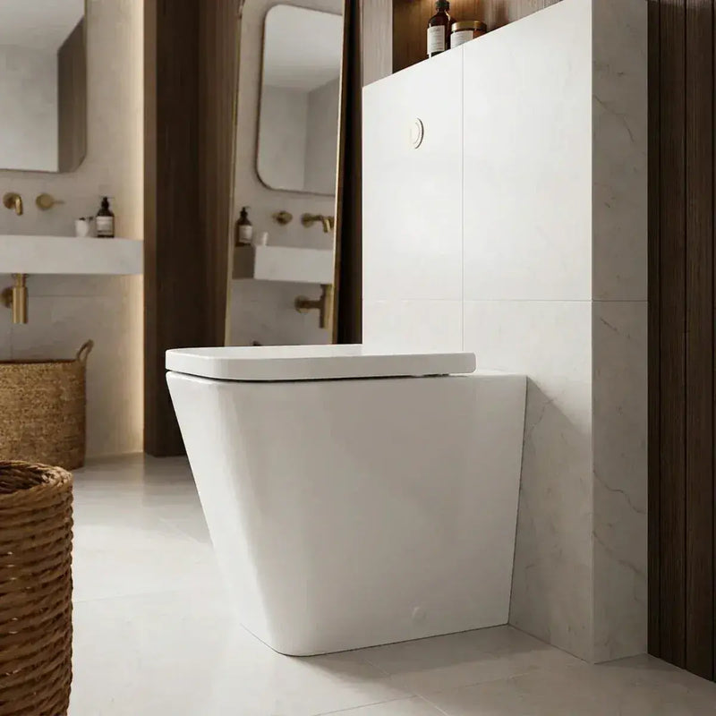 Vegar Rimless Back To Wall Toilet, Rimless, Comfort Height