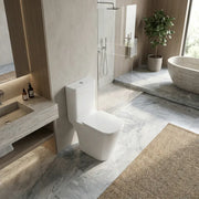 Vegar Rimless Close Coupled Toilet, Rimless , Open Back, Comfort Height