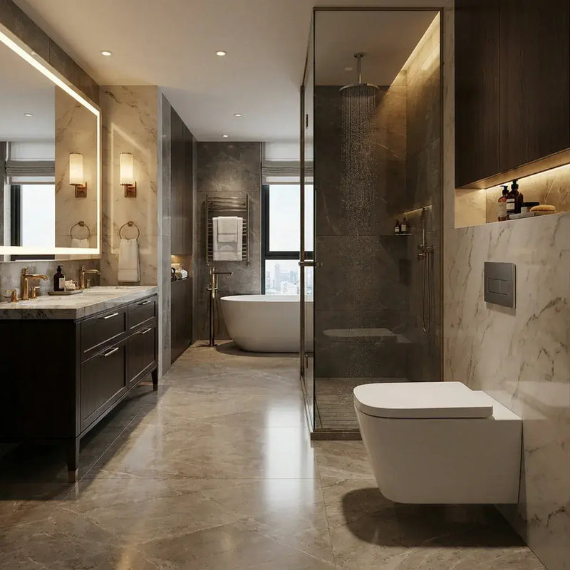 Vegar Rimless Wall Hung Short Projection Toilet and Soft Close Seat