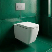 Vegar Rimless Wall Hung Short Projection Toilet and Soft Close Seat