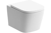 Vegar Rimless Wall Hung Short Projection Toilet and Soft Close Seat