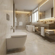 Vegar Rimless Wall Hung Short Projection Toilet and Soft Close Seat