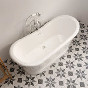 Victoria 1640 x 700mm Traditional Freestanding Bath | Twin Skinned Double Ended Roll Top