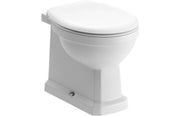 Victorian Style Back To Wall Toilet With White Soft Close Seat