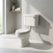 Victorian Style Low Level Toilet With White Soft Close Seat