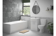 Visione Bathroom Vanity Pack with Bath, Toilet, Basin Set, Optional Taps and Wastes, by Bathcenterpro
