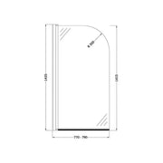 Visione Vanity and Toilet Unit Bathroom Pack with Bath Screen and Dual Shower
