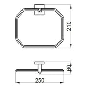 Vitte Towel Ring - Chrome