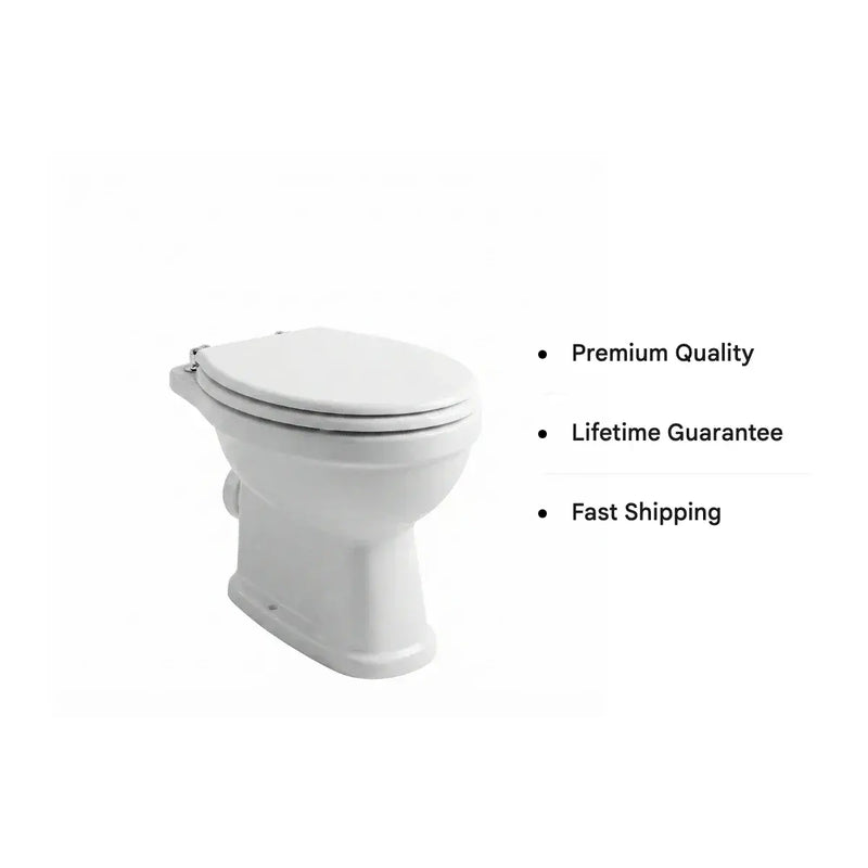 Warwick Loe Level Toilet Pan and Soft Close Seat