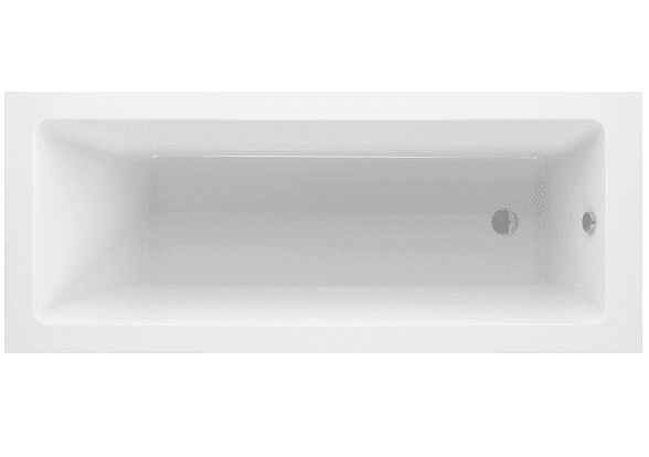 Zenith 5mm Square Single Ended Bath - 1700x750mm