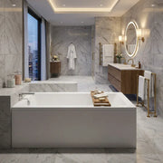 Zenith 5mm Square Single Ended Bath - 1500x700mm
