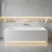 Zenith 5mm Square Single Ended Bath - 1800x800mm