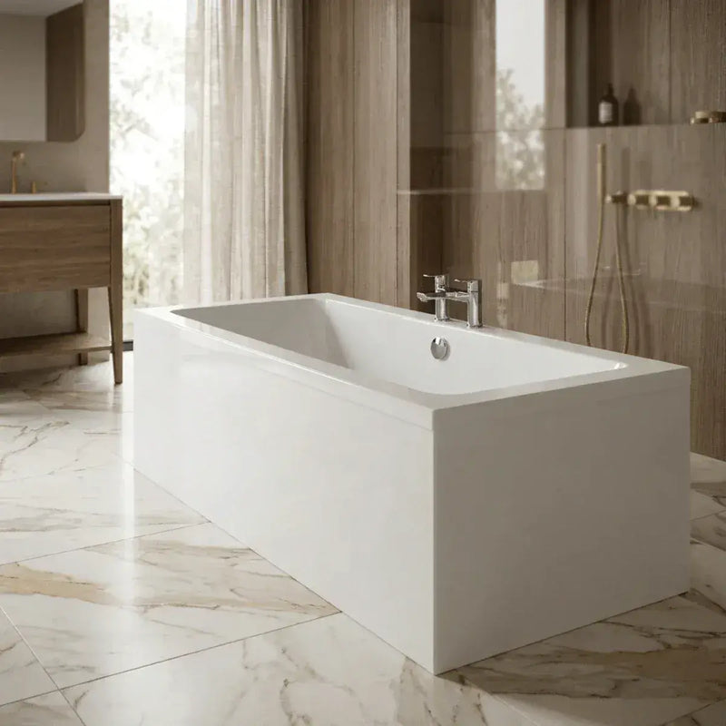 Zenith Acrylox Reinforced Double Ended Bath - 1700 x 750mm