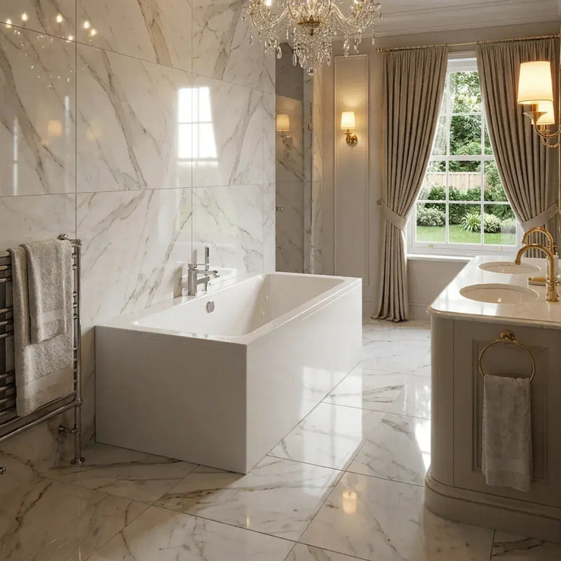 Zenith Acrylox Reinforced Double Ended Bath - 1700 x 750mm